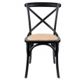Cafe Cross Back Chair - Black
